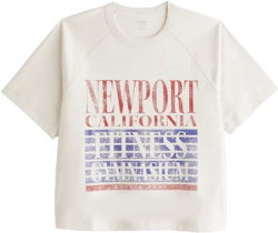 YPB Active Shrunken Cropped Heavyweight Cotton Tee