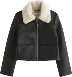 Vegan Leather Utility Trucker Jacket