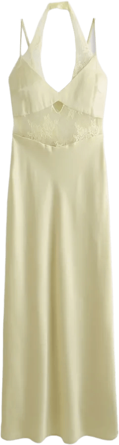 The A&F Julia Slip Lace Halter Maxi Dress