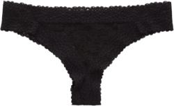 Show Off Vintage Lace Trim Thong Underwear