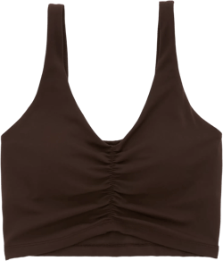 OFFLINE By Aerie Real Me Low Key Ruched Longline Sports Bra