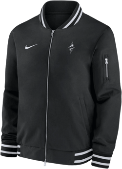 Las Vegas Aces  Men's Wnba Bomber Jacket In Black