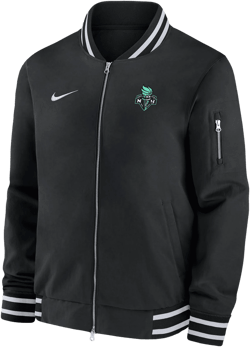 New York Liberty  Men's Wnba Bomber Jacket In Black