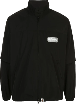 Logo Print Bomber Jacket In Black