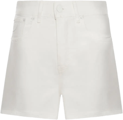high-waisted denim shorts