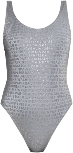 logo print swimsuit