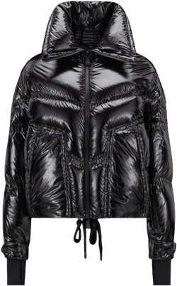 Logo-patch Quilted Puffer Jacket In Black
