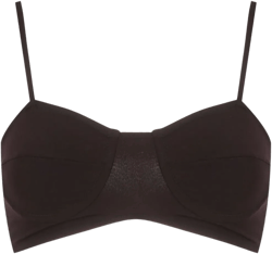 Ravenel Underwired Bikini Top In Black