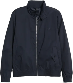Boss Coiner Cotton Blend Jacket In Dark Blue