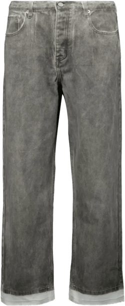 cotton-blend straight jeans