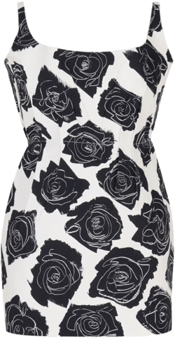 floral-print minidress