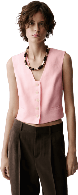 Linen suit waistcoat