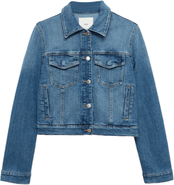 Crop denim jacket