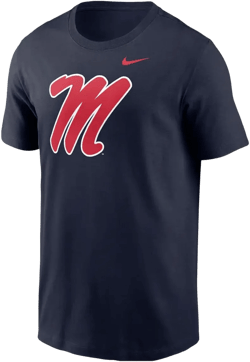 Nike Men's Nike Navy Ole Miss Rebels Logo T-Shirt