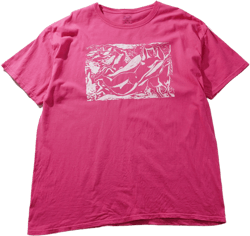 graphic tee pink size XL