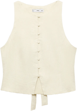 Vest with bow on the back