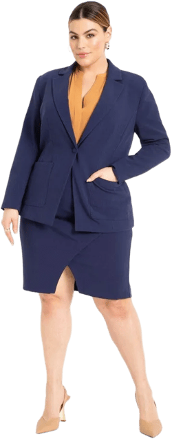 The 365 Suit Wrap Pencil Skirt
