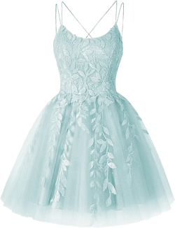 Sparkly Homecoming Dresses with Pockets Prom Dresses Short Teens Glitter Lace Cocktail Party Dress RO067 Ice Blue 24 Plus
