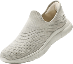 STQ Slip on Sneakers Women Walking Shoes Orthopedic Tennis Arch Support Orthopedic Maternity Elderly Plantar Fasciitis Standing Comfort Workout Travelling 9.5 Taupe