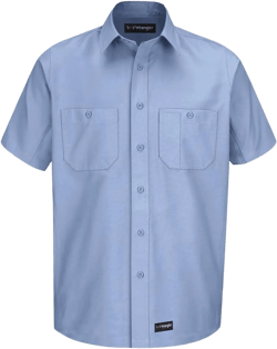 Wrangler Workwear Men's Short Sleeve Work Shirt