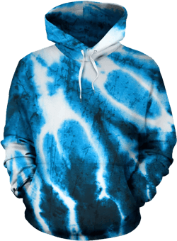 Blue Abstract Grunge Hoodie