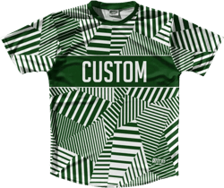 Multiple Lines Pattern Finish Line  Running Shirt Track Cross Made In USA