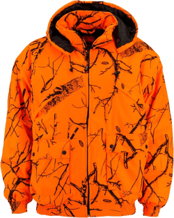 TrailCrest by Treel Men's Safety Blaze Orange Insulated & Waterproof Tanker Jacket 5X Orange Camo