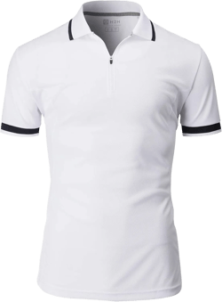 H2H Mens Active Short Sleeve Polo Lightweight T-Shirts of Various Styles