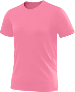 URBAN BUCK Neon High Visibility Lightweight Running Mens Shirt - Workout Swim UPF50+ Basic Short Sleeve Sun T-Shirt for Men