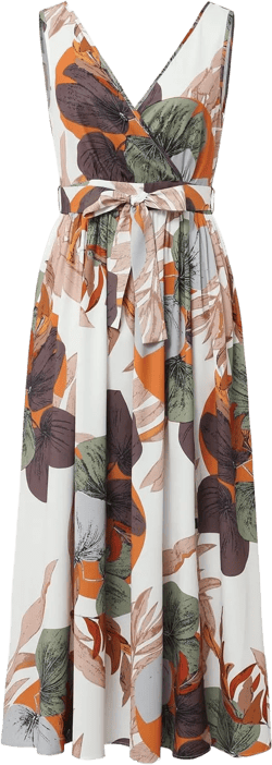 Women's Summer Bohemian Print Sleeveless V Neck Halter Dress Casual Sexy Split White Long Dresses X-Large White