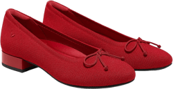 VIVAIA Bianca Round-Toe Small Bow Block Heels for Women Slip On Comfortable Dressy with Arch Support