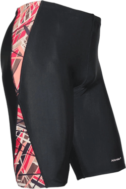 Adoretex Boy's/Men's Athletic Swim Jammers Swimsuit 34 Black/Red