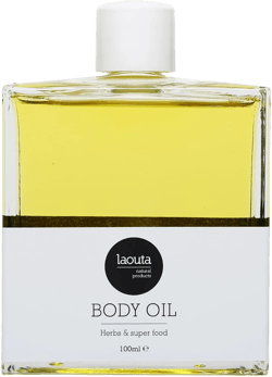 LAOUTA Daily Hydration Body Oil – Greek Sage for Radiant Skin – Formulated w/Nourishing Natural Oils: Olive, Almond & Apricot – Hydrating/Luxury Body Oil (3.38 Fl oz)