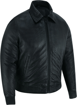 Traveler Men's Fashion Black Leather Jacket