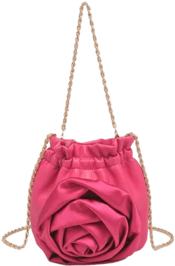 Flora Faux Leather Flower Crossbody