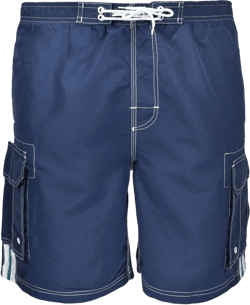 Falcon Bay Men's Rick's Cafe Cargo Pocket Side Panel Swim Trunk | Navy Blue 3X Big