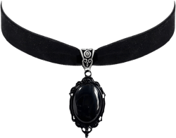 Waeceip Black Choker Necklaces for Women Velvet Leather Chokers for Women Necklace Gifts Goth Jewelry Gifts for Christmas Birthday New Year Halloween (Gothic Choker)