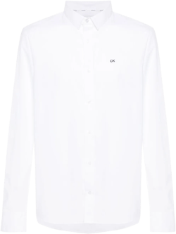 monogram-embroidered cotton shirt