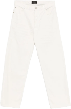 distressed-effect jeans