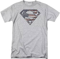 Mens war-torn Flag Short Sleeve Adult Tee / T-Shirt