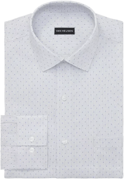 Men's Regular Fit Ultra Wrinkle Free Flex Collar Dress Shirt