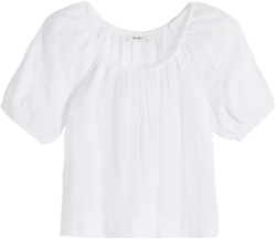 Women's Cotton Gauze Scoop-Neck Top, Exclusively at Macy's