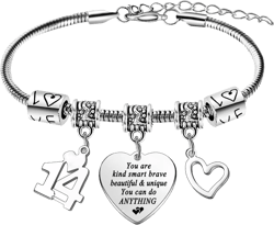 Birthday Bracelets Happy Birthday Gifts for Women Men Birthday Gift for Daughter Charm Bracelets Gifts for Women Jewelry Present