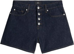 7 For All Mankind Kori Button Fly Denim Shorts