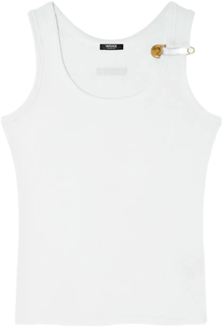 Safety Pin ribbed tank top