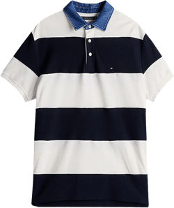 striped polo shirt