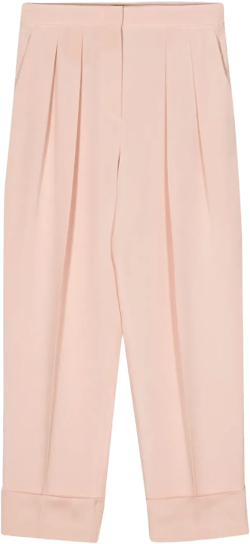 glitter-detail silk trousers