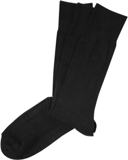 Perry Ellis Men's 3-Pk. Rayon Ribbed Dress Socks
