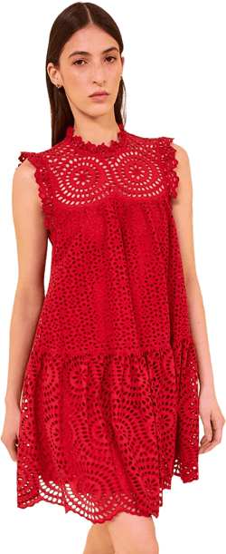 Thea Sleeveless Mini Dress - Henna