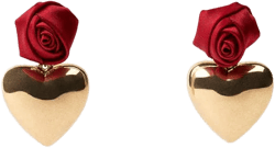 ROSE HEART EARRINGS